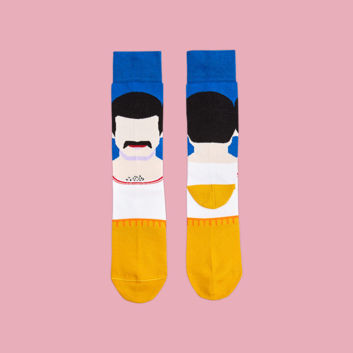 Calcetines ilustrados Freddie Mercuri